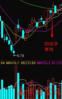 通过孕育线的名字就可以得出,孕育线前面是一根大阳线或者大阴线,紧