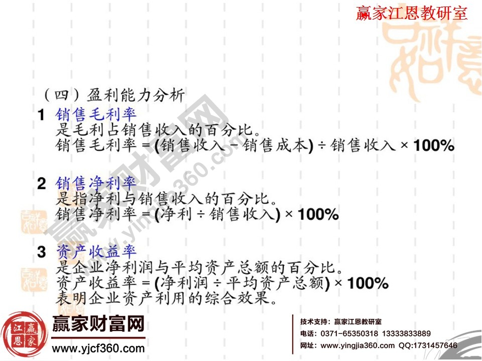 财务报表（报告）分析