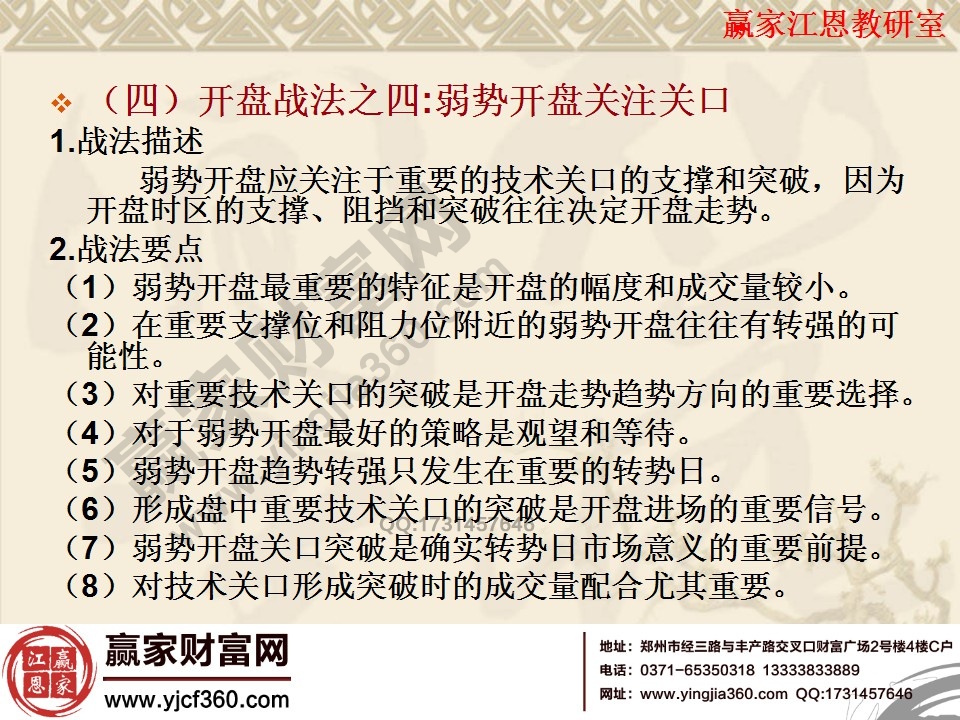 弱势开盘关注关口