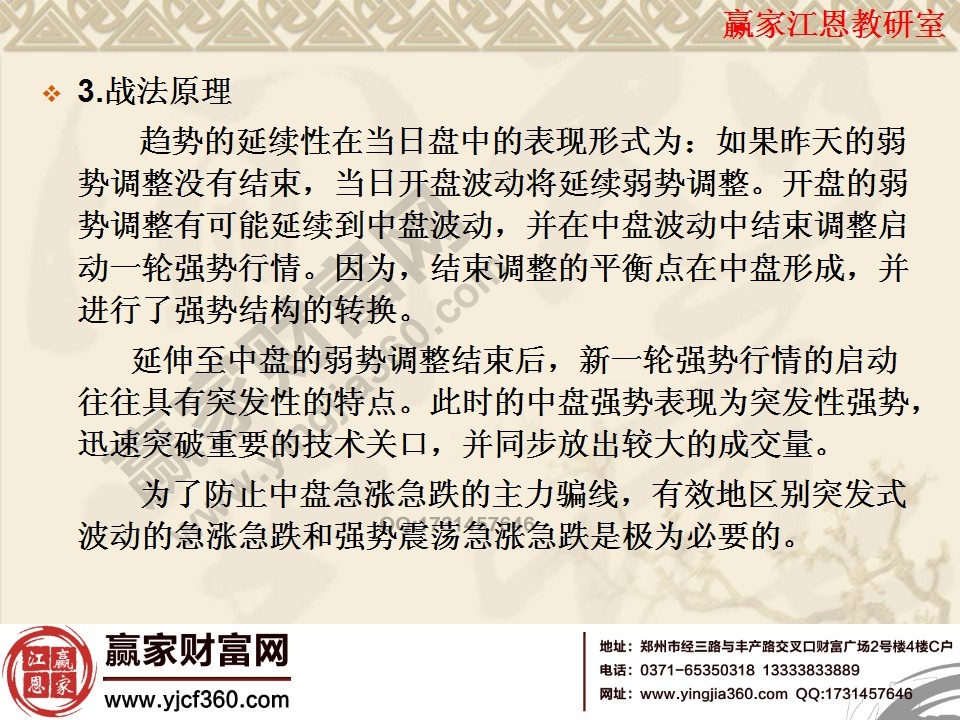 开盘弱势中盘转强原理