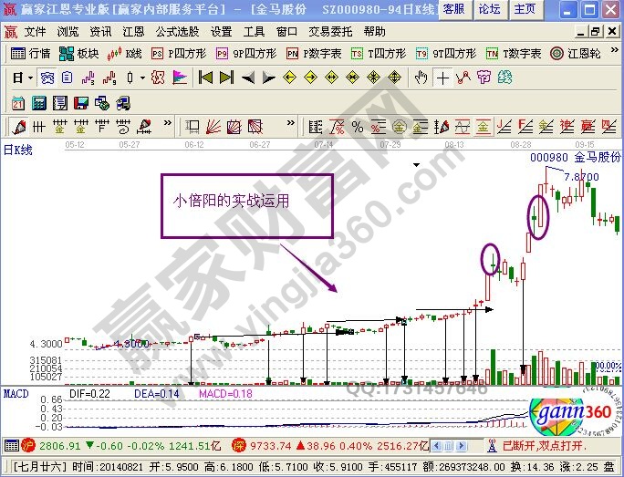 运用小倍阳的实战案例