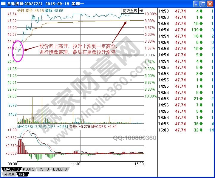 金轮股份分时图