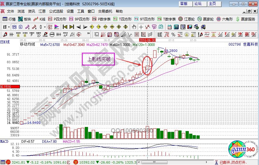 世嘉科技走势图