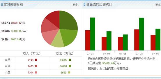 个股资金流行查询